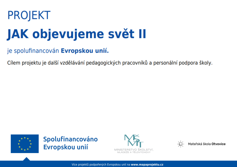 JAK objevujeme svět II.